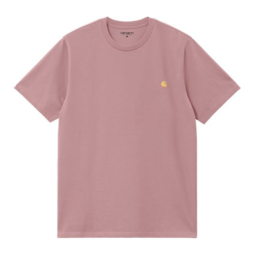 Carhartt WIP Chase Tee - Glassy Pink/Gold