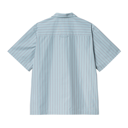 Carhartt WIP Hendry Shirt - Frosted Blue/Mulberry