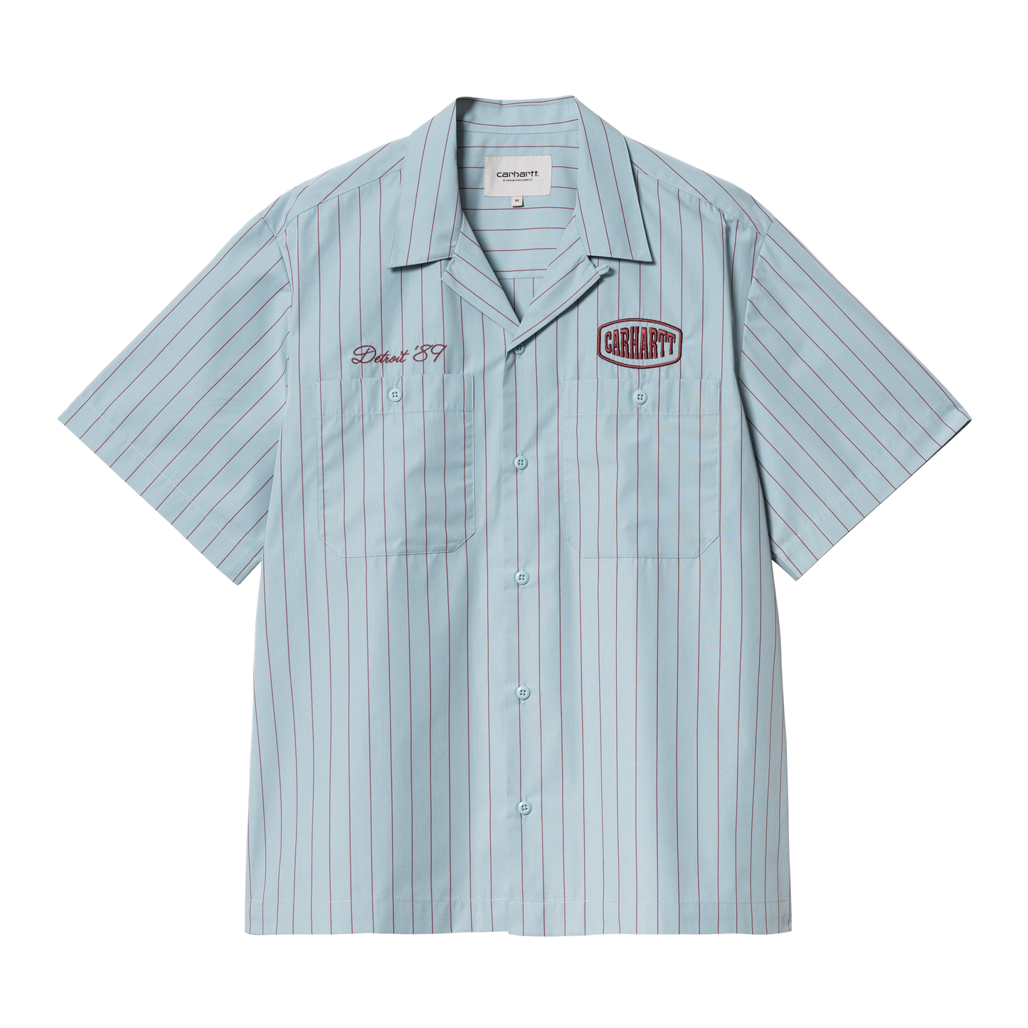 Carhartt WIP Hendry Shirt - Frosted Blue/Mulberry
