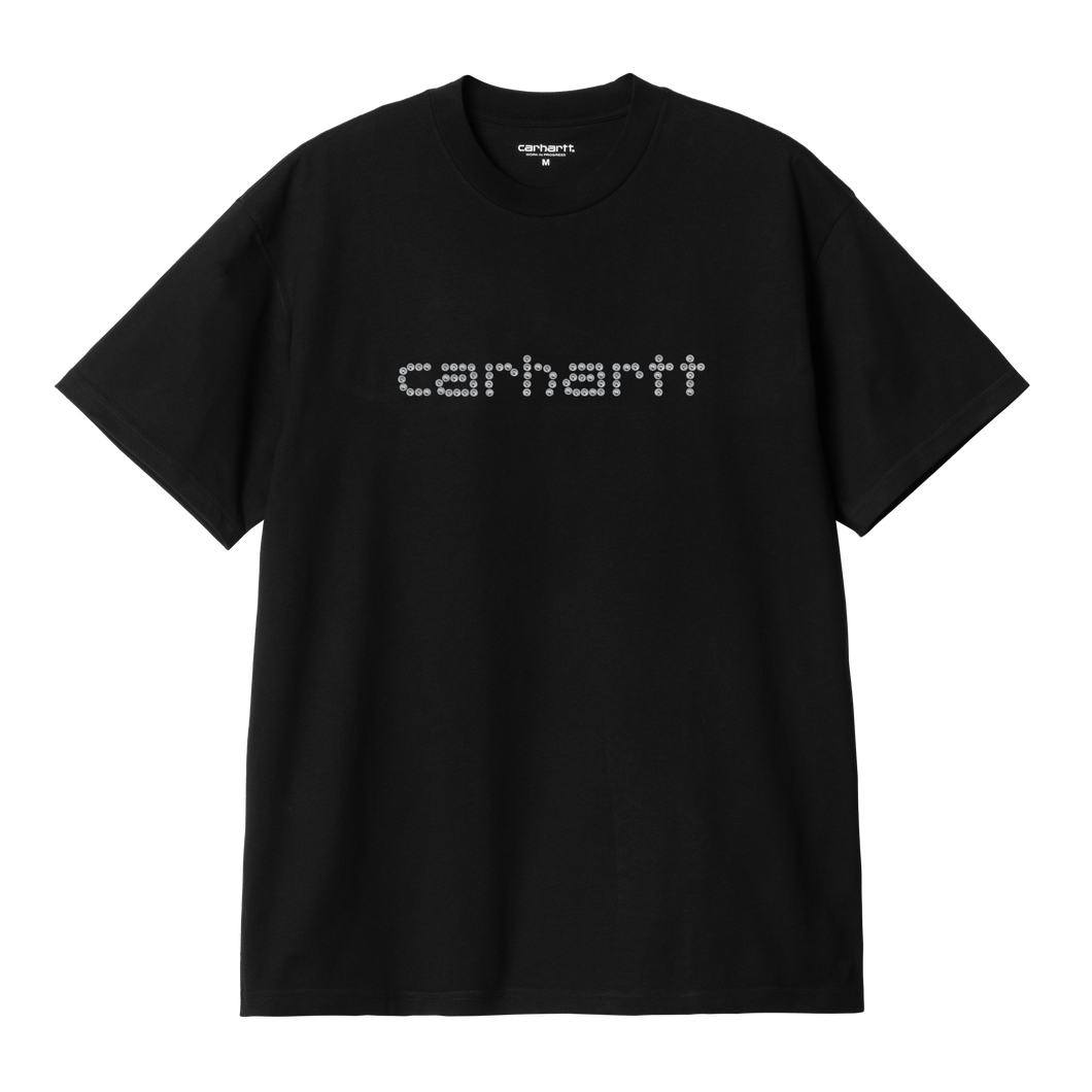 Carhartt WIP Rivet Script Tee - Black