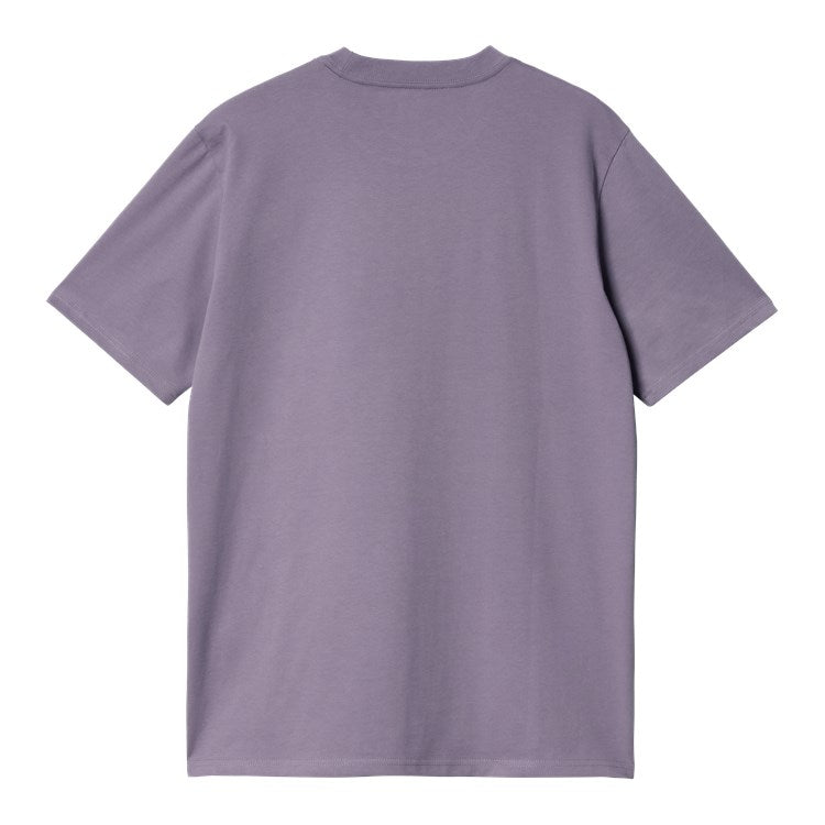 Carhartt WIP Script Tee - Glassy Purple/Discovery Green