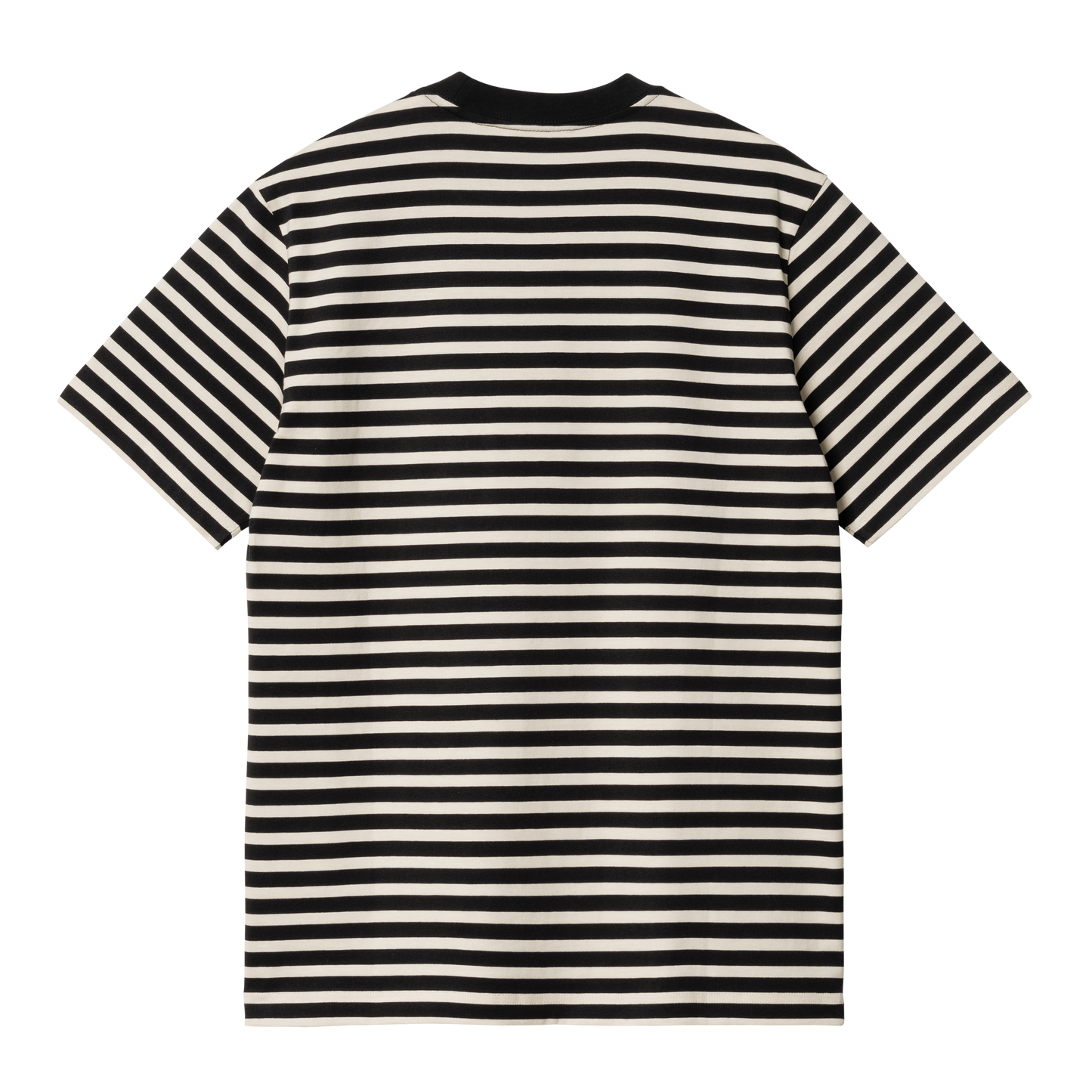 Carhartt WIP Seidler Stripe Pocket Tee - Salt/Black