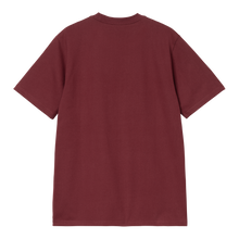 Load image into Gallery viewer, Carhartt WIP University Tee - Malbec/White