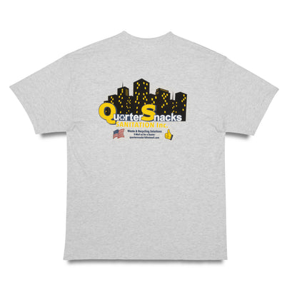 Quartersnacks Sanitation Tee - Ash Grey