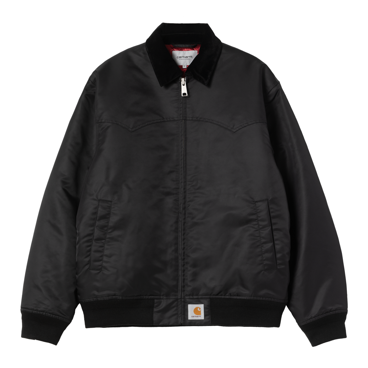 Carhartt WIP Santa Fe Alumni Jacket - Black/Scarlet