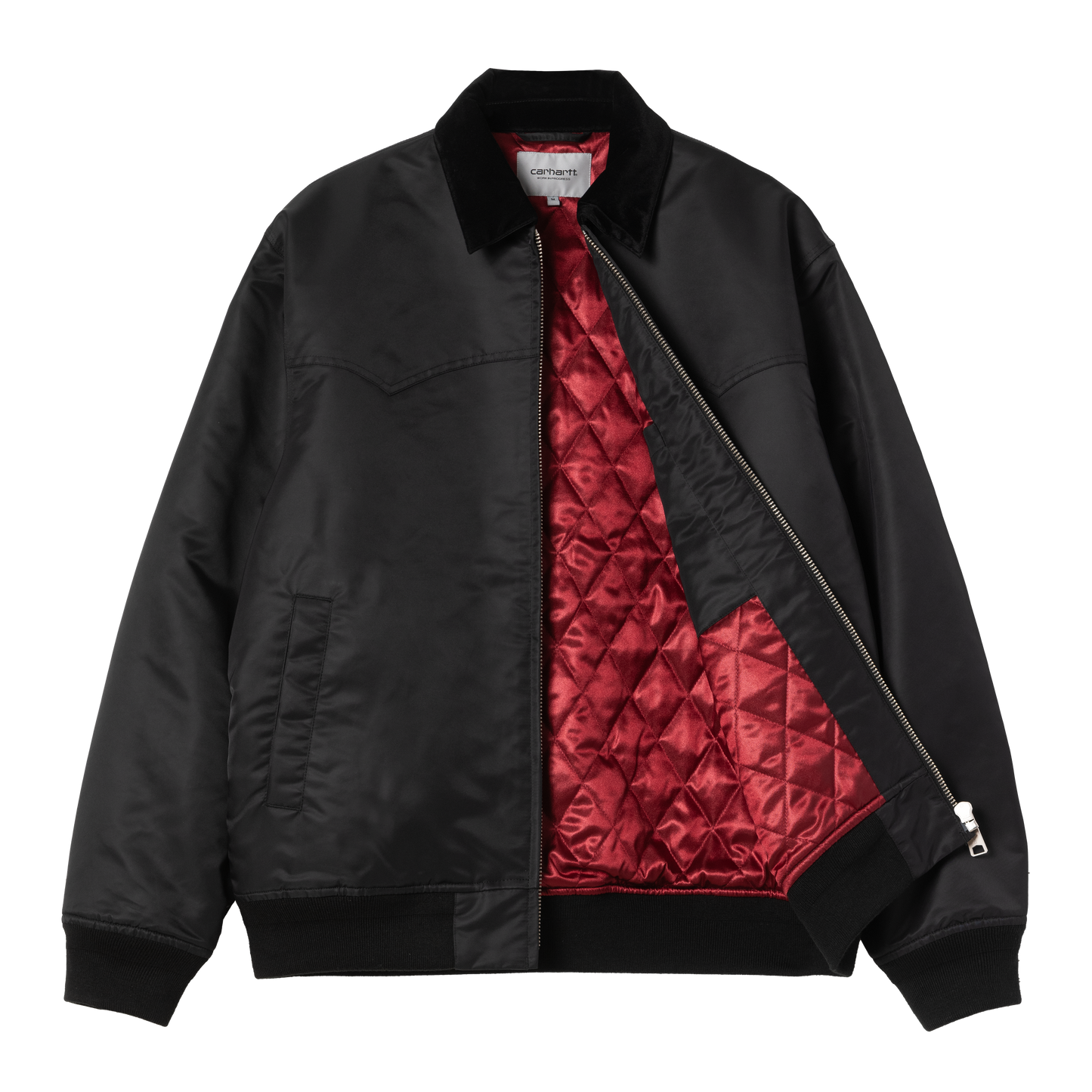Carhartt WIP Santa Fe Alumni Jacket - Black/Scarlet