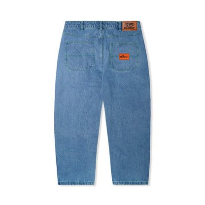 Butter Goods Santosuosso Denim Jeans - Washed Indigo (Green Stitching)