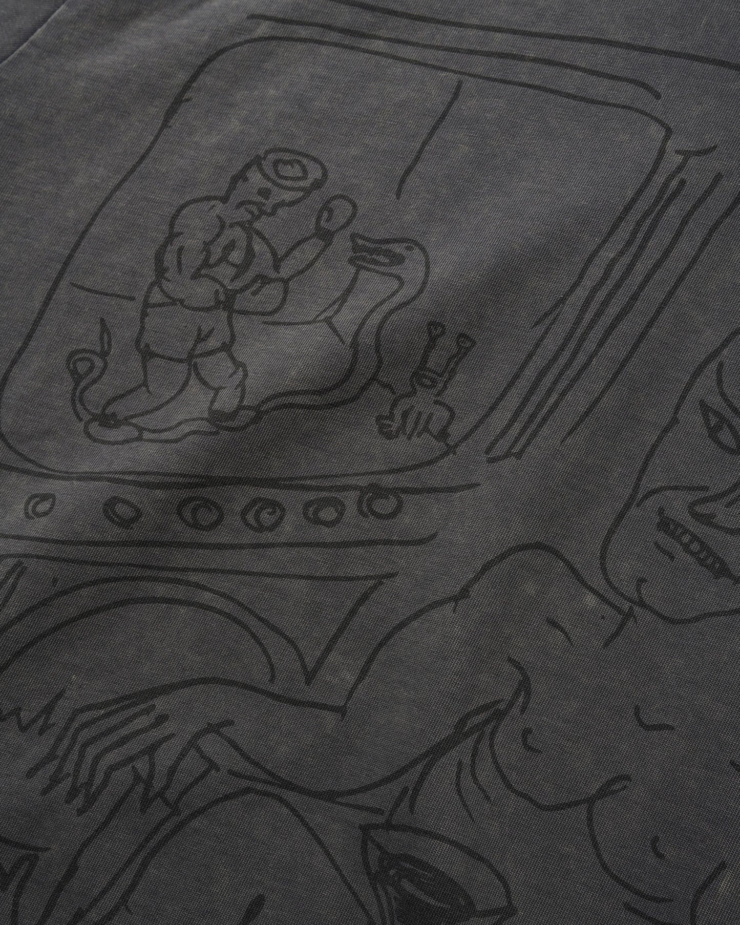 Butter Goods x Daniel Johnston Satan Tee - Black Acid Wash