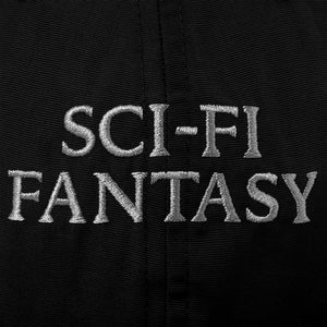 Sci-Fi Fantasy Nylon Logo Hat - Black