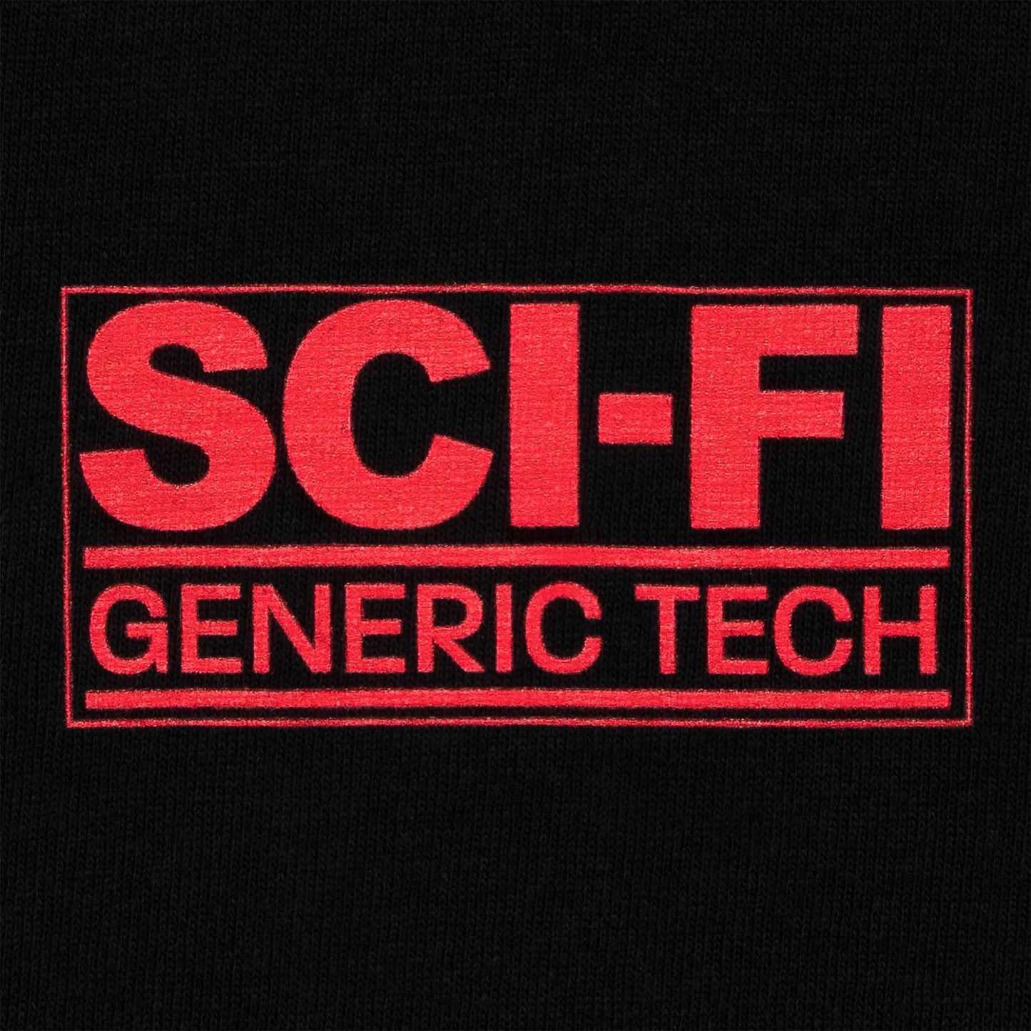 Sci-Fi Fantasy Generic Tech Tee - Black