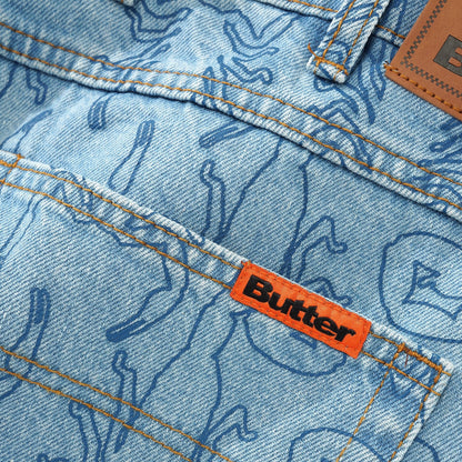 Butter Goods Scorpion Denim Jeans - Washed Indigo