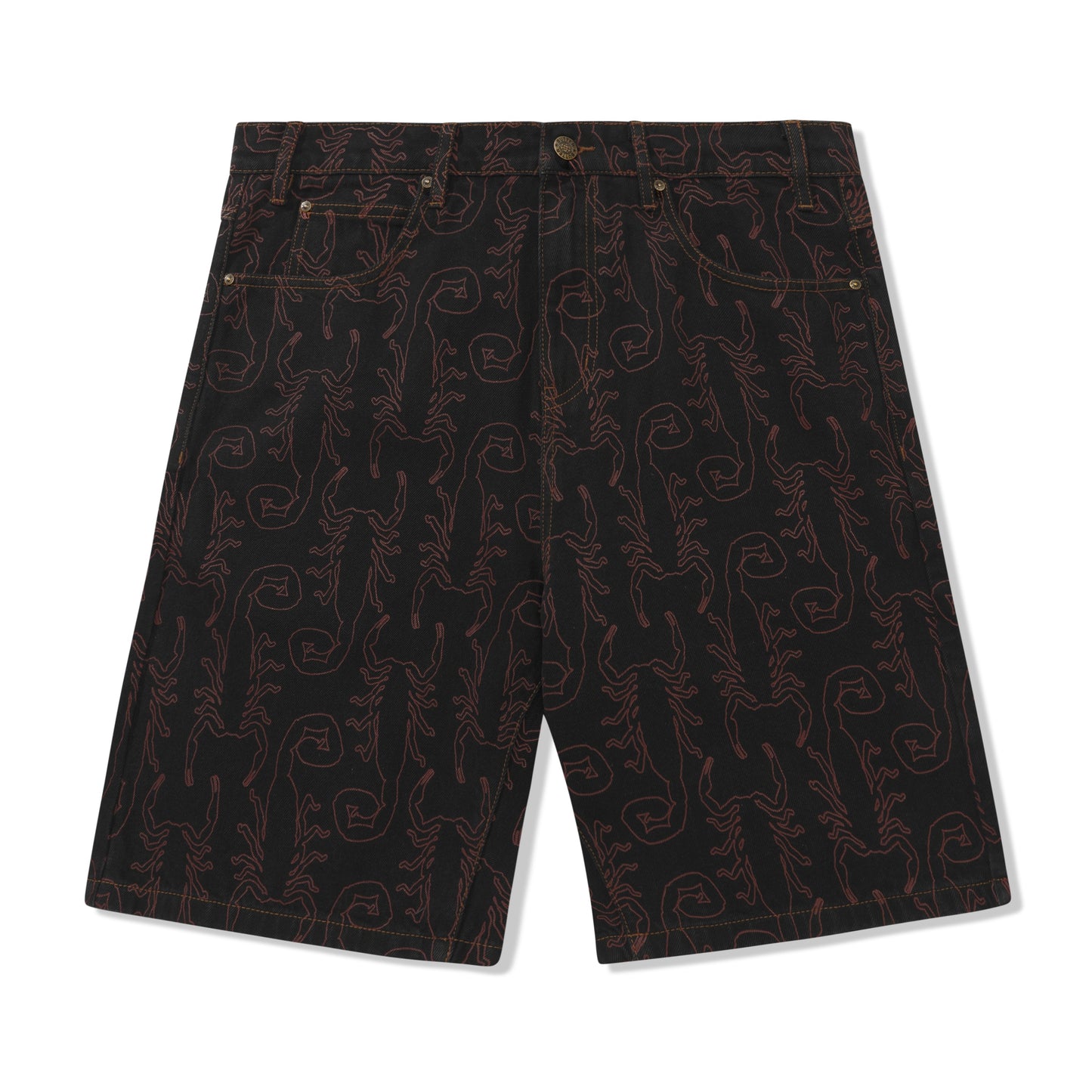 Butter Goods Scorpion Denim Shorts - Washed Black