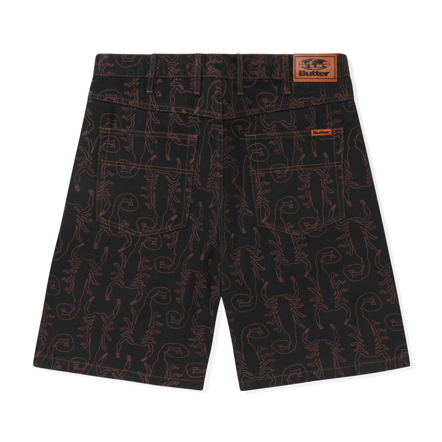 Butter Goods Scorpion Denim Shorts - Washed Black