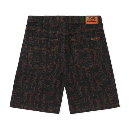 Butter Goods Scorpion Denim Shorts - Washed Black