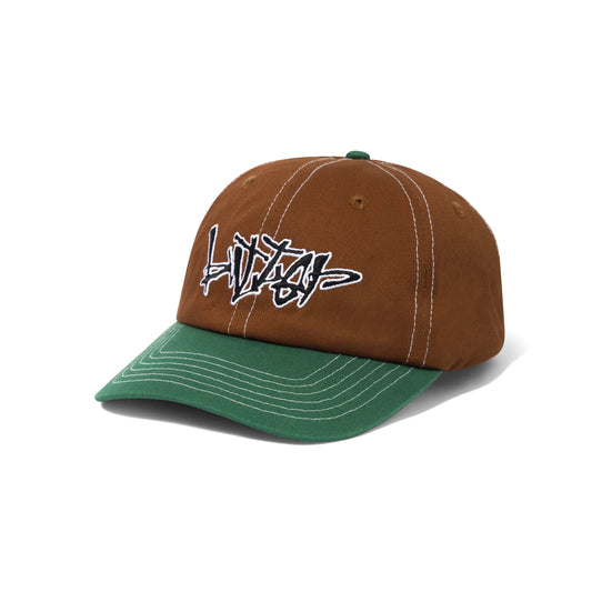 Butter Goods Scratch 6 Panel Cap - Brown/Forest