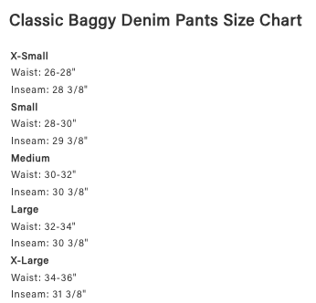 Dime Classic Baggy Denim Pants - Black Washed (Previous Season)