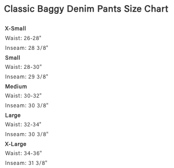 Dime Classic Baggy Denim Pants - Blue Washed