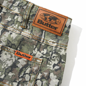 Butter Goods Bark Camo Denim Jeans - Army