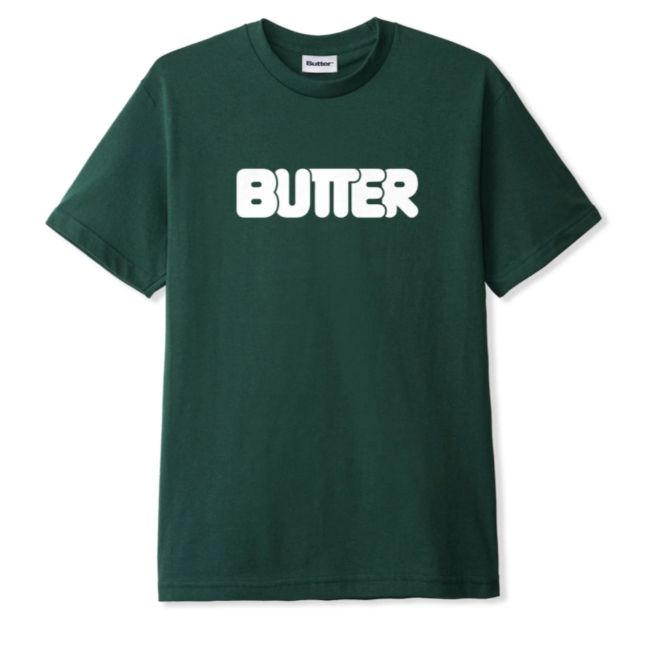 Butter Goods Rounded Logo Tee - Dark Forest