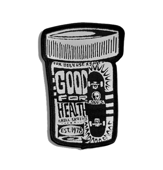 Skull Skates Pill Bottle Patch