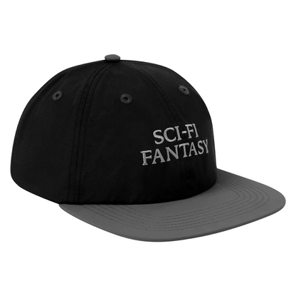 Sci-Fi Fantasy Nylon Logo Hat - Black