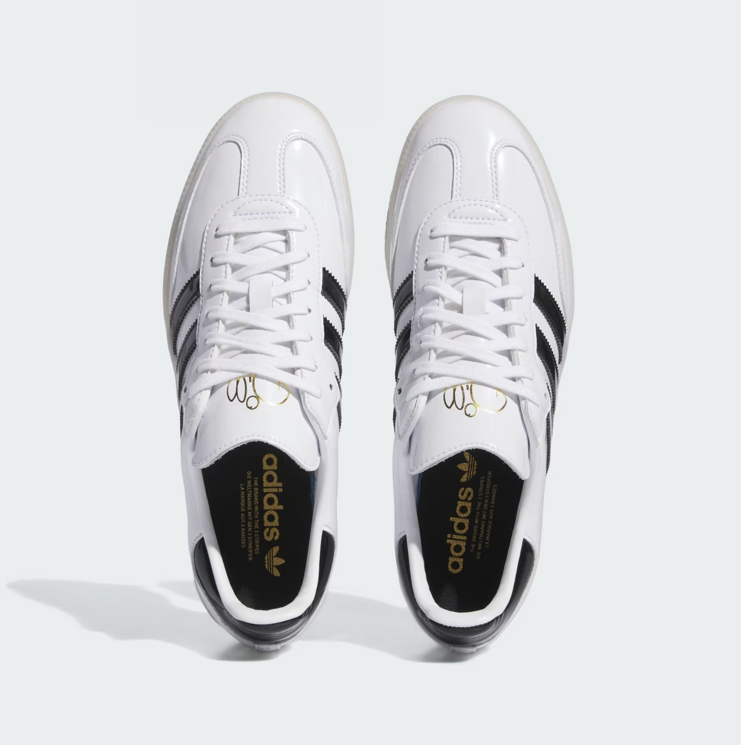 Adidas Dill Samba Patent Leather - White/Black