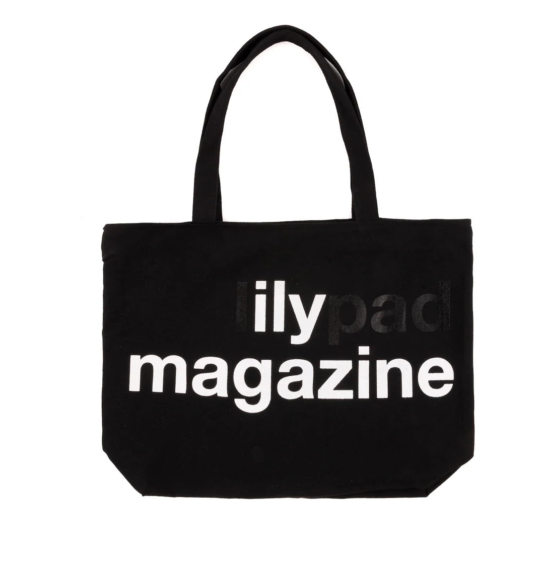 Lilypad ILY Magazine 20L Canvas Zipper Tote - Black