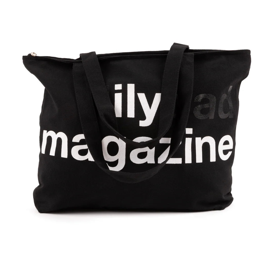 Lilypad ILY Magazine 20L Canvas Zipper Tote - Black