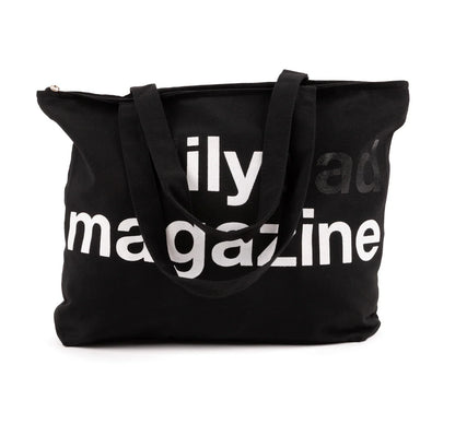 Lilypad ILY Magazine 20L Canvas Zipper Tote - Black