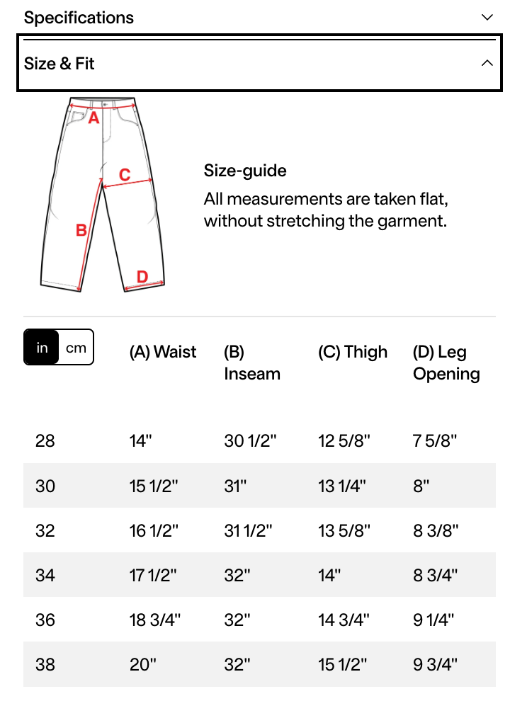 Dime Relaxed Denim Pants - Blue Washed