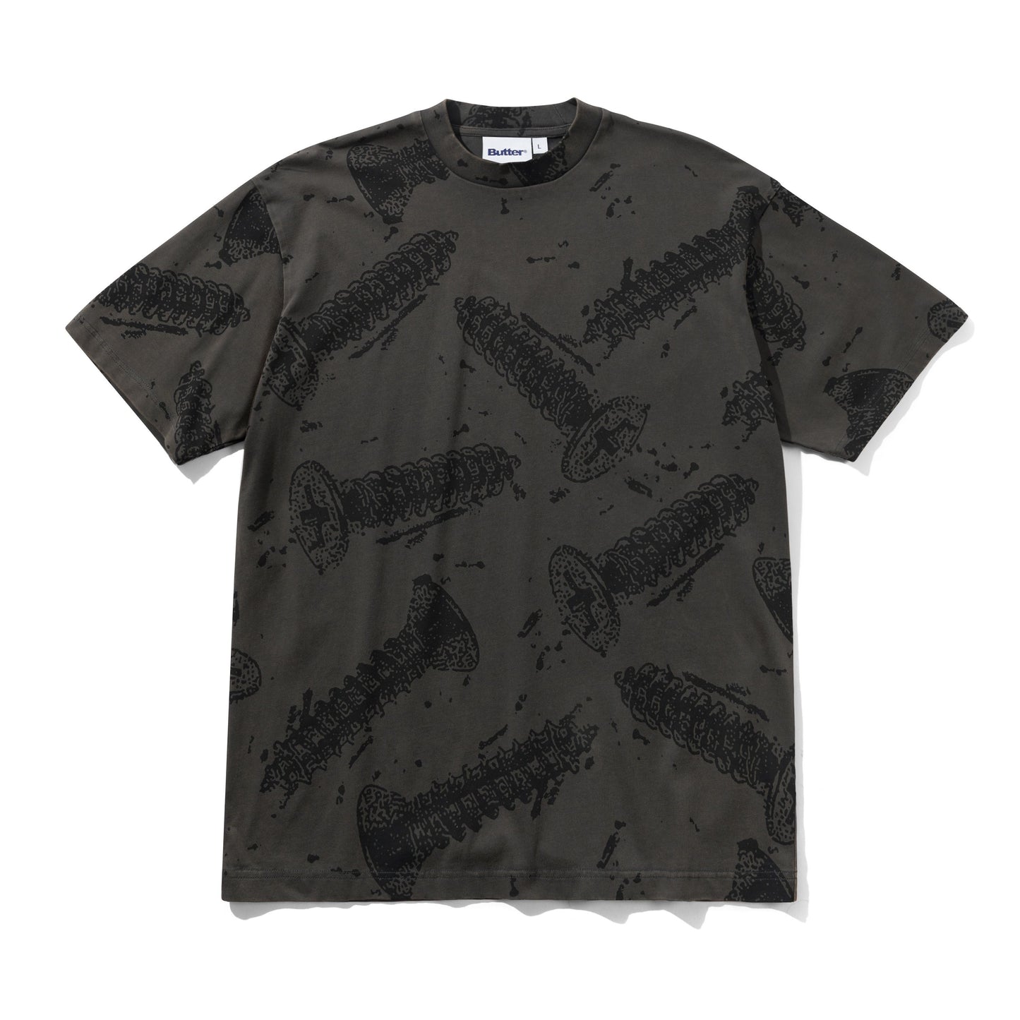 Butter Goods Screw Tee - Washed Black