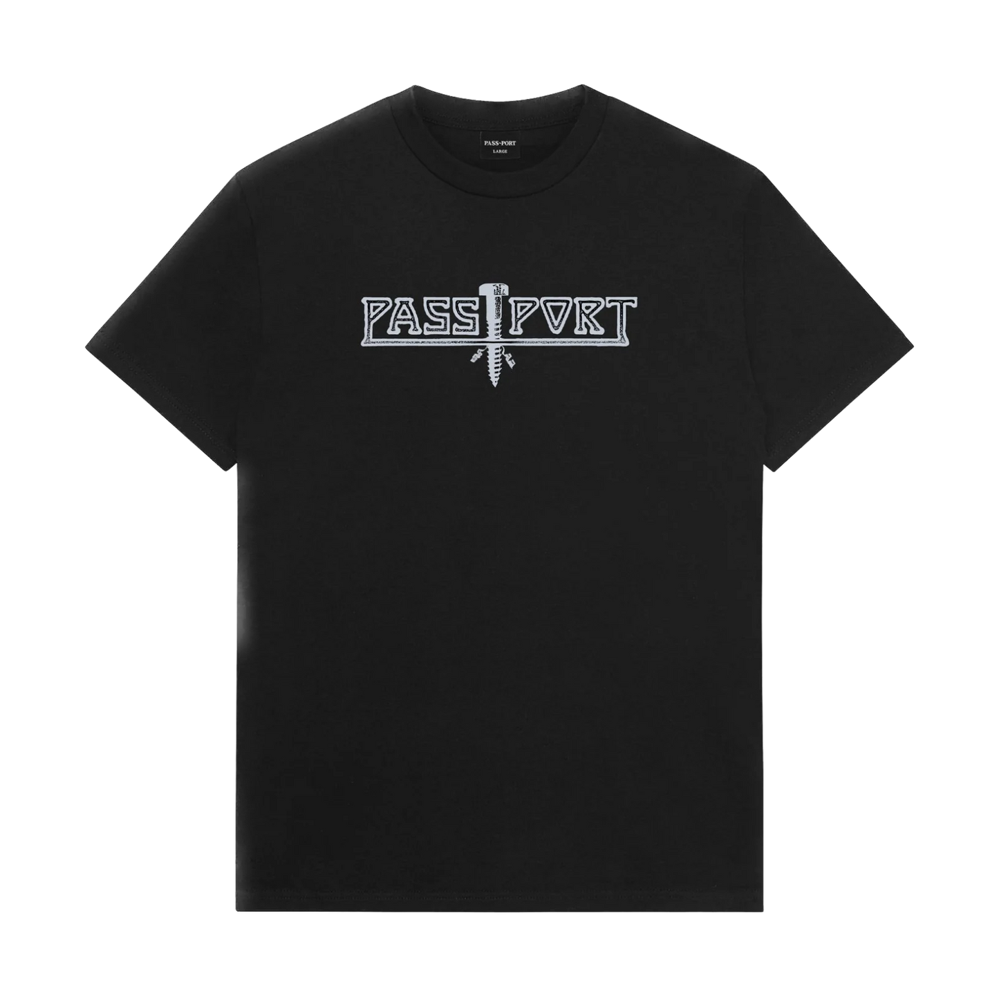 Pass-Port Screwed Tee - Black