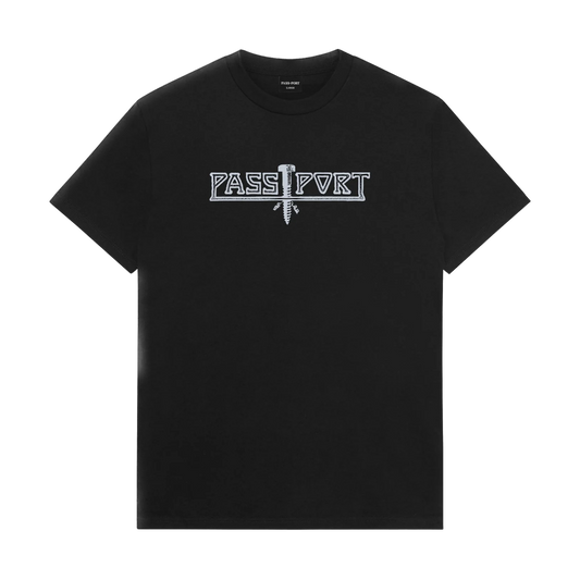 Pass-Port Screwed Tee - Black