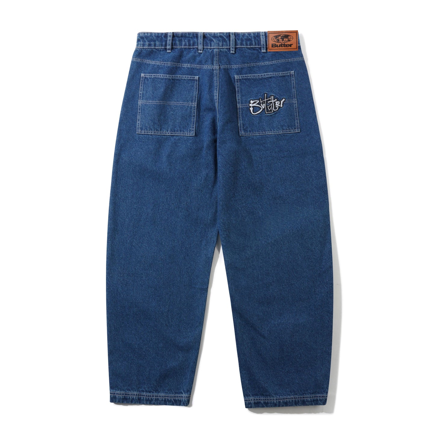 Butter Goods Scribble Denim Jeans - Mid Blue