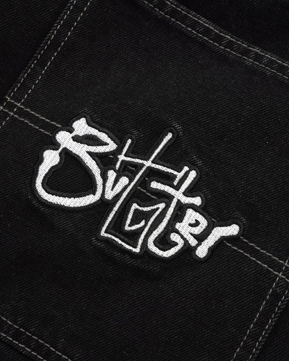 Butter Goods Scribble Denim Jeans - Washed Black
