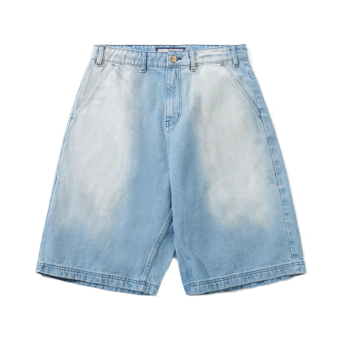 Butter Goods Scribble Denim Shorts - Faded Light Blue