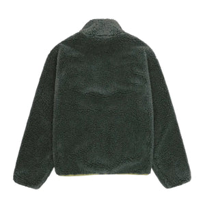 Stussy Sherpa Reversible Jacket - Dark Green