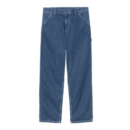 Carhartt WIP Single Knee Pant - Blue Stone Washed Heart