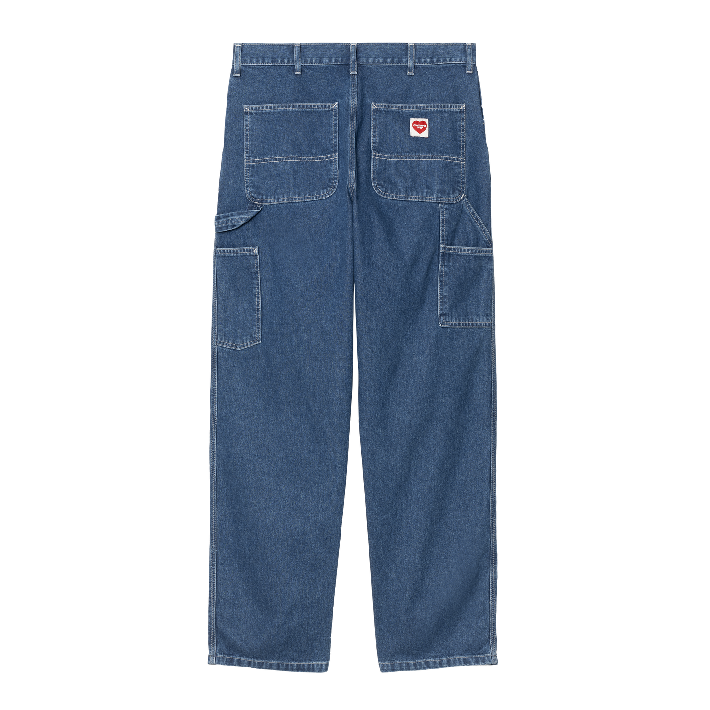 Carhartt WIP Single Knee Pant - Blue Stone Washed Heart