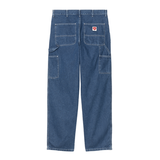 Carhartt WIP Single Knee Pant - Blue Stone Washed Heart