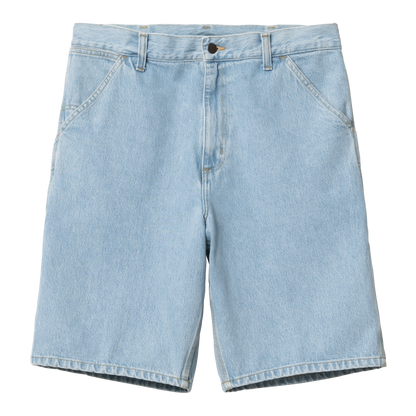 Carhartt WIP Single Knee Short - Blue Heavy Stone Washed