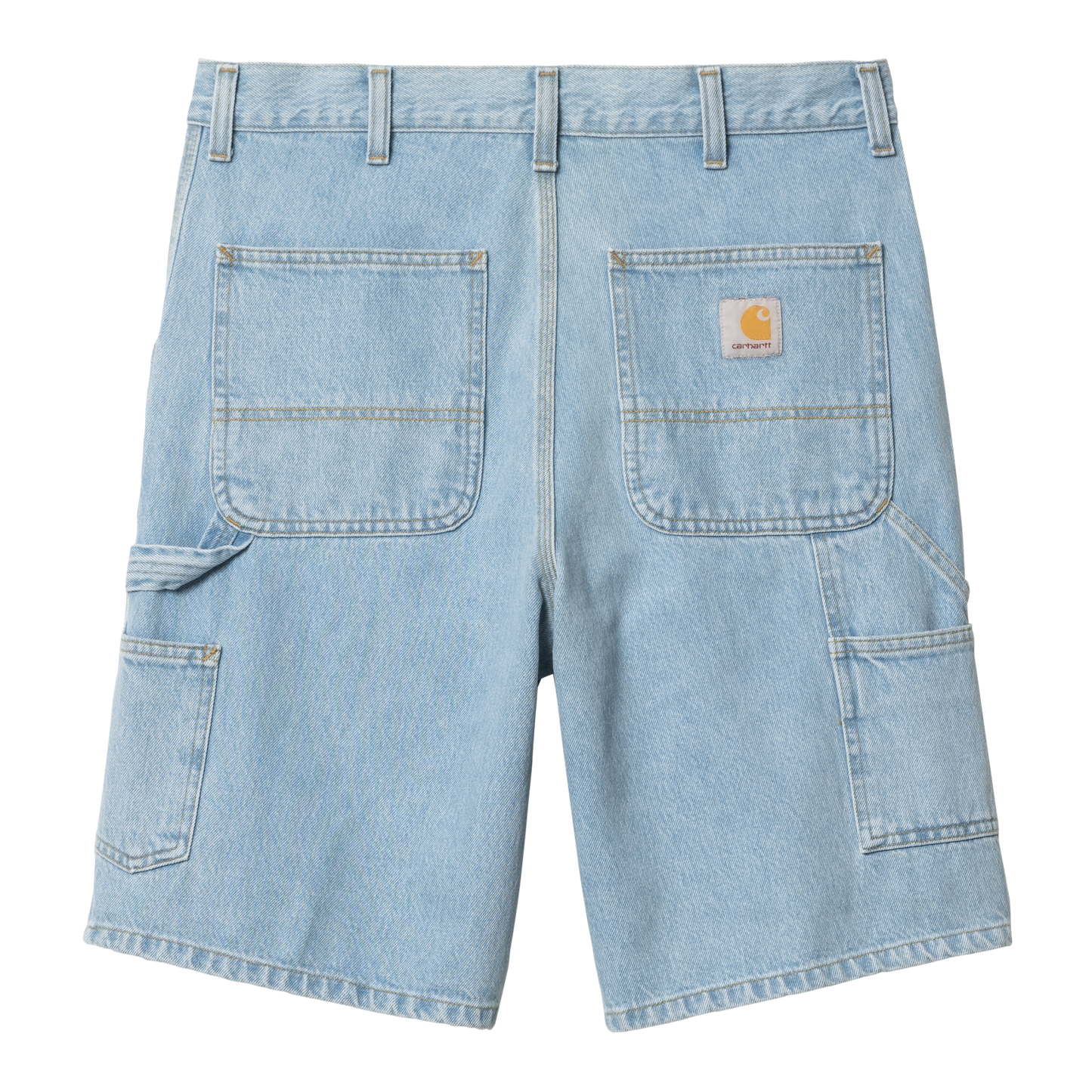 Carhartt WIP Single Knee Short - Blue Heavy Stone Washed