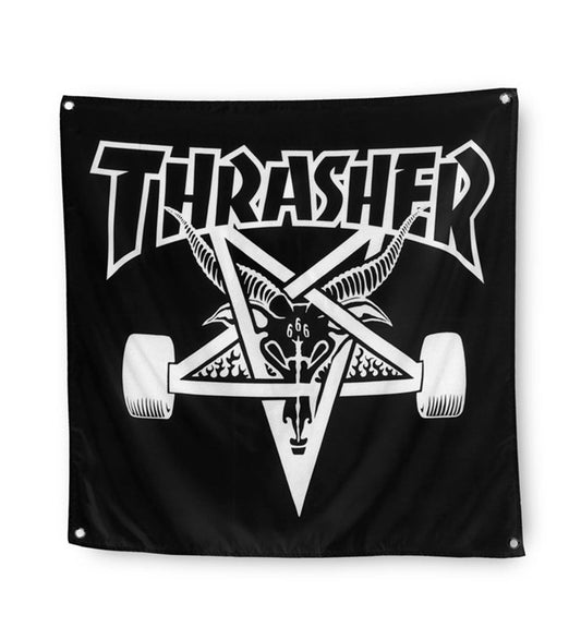 Thrasher Skate Goat Banner - Black