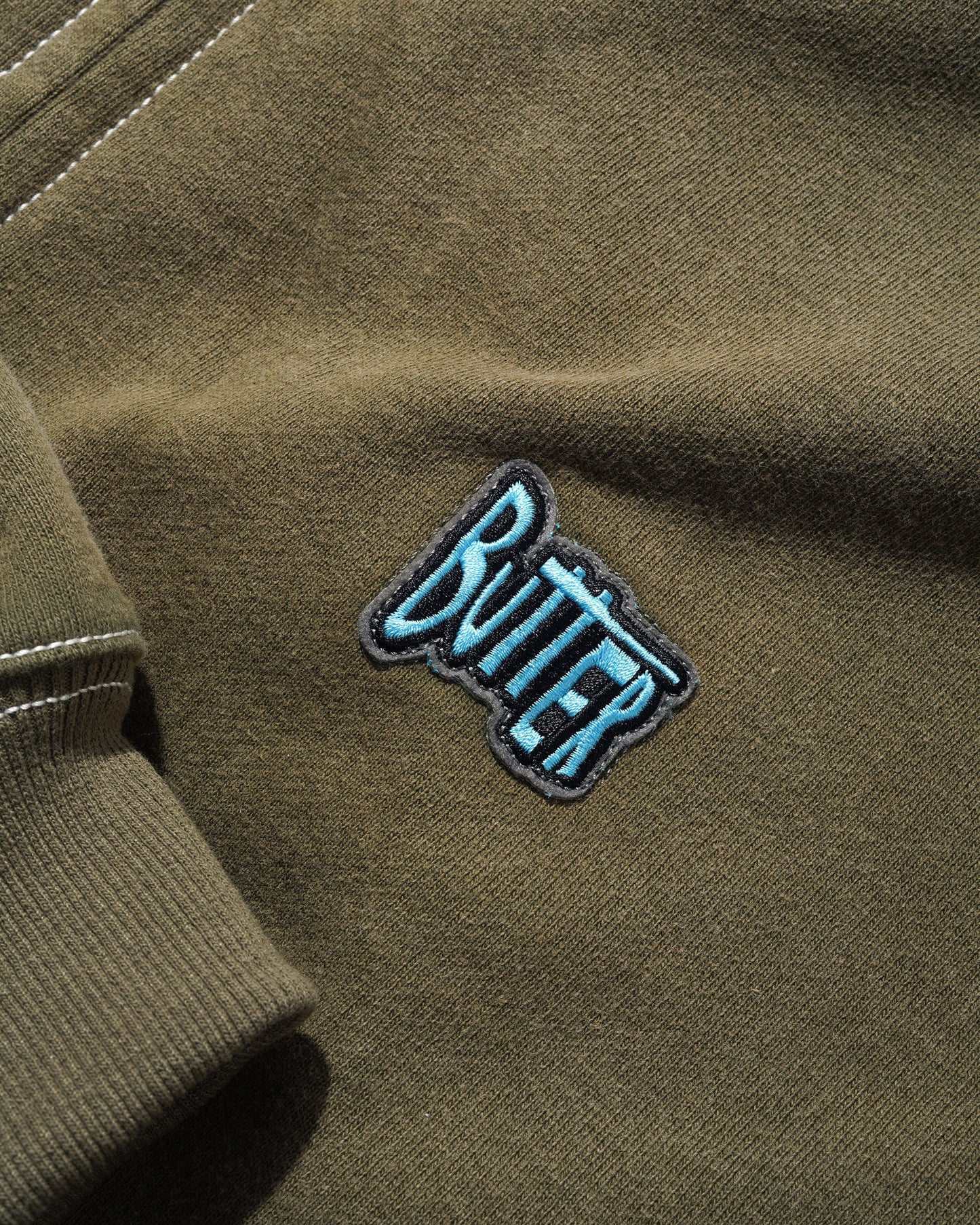 Butter Goods Sketch Zip Up Hoodie - Army