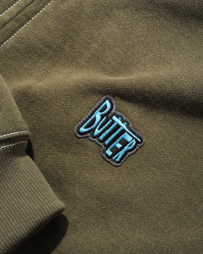Butter Goods Sketch Zip Up Hoodie - Army