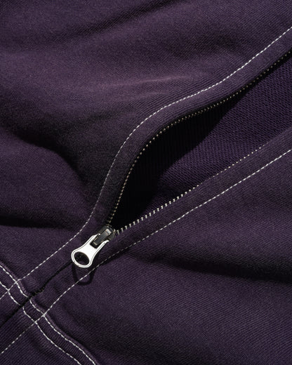 Butter Goods Sketch Zip Up Hoodie - Eggplant