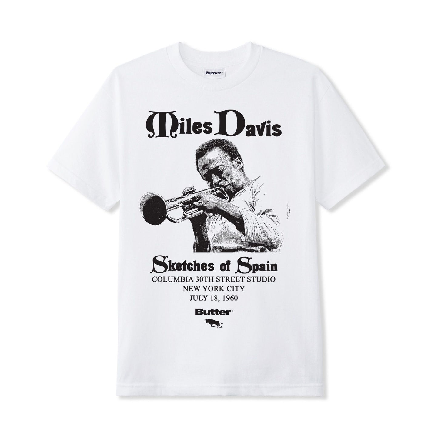 Butter Goods Miles Davis Sketches Of Spain Tee - White