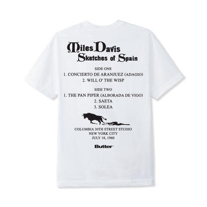 Butter Goods Miles Davis Sketches Of Spain Tee - White