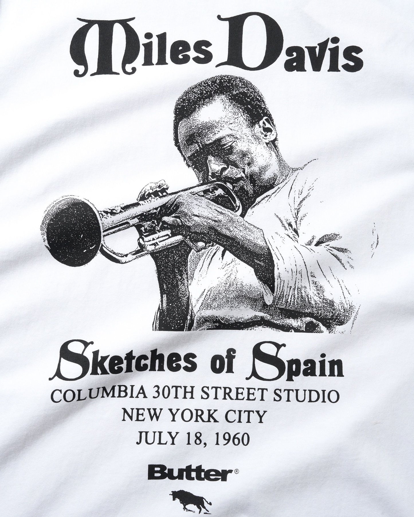 Butter Goods Miles Davis Sketches Of Spain Tee - White