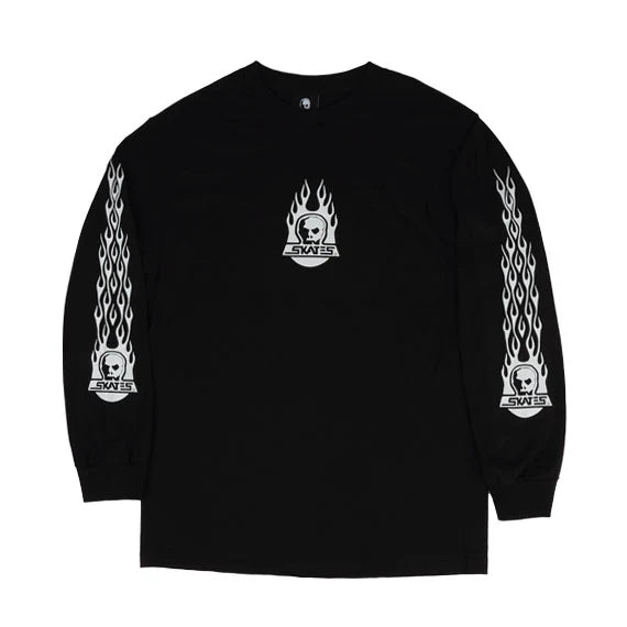 Skull Skates Burnt Fireball Longsleeve - Black